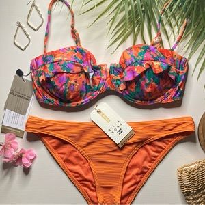 VIX | Billabong ☀️ Ruffle Underwire Bikini Top | Tropic Bottoms